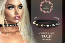 .KAROL ROSE . Choker  "rock" black