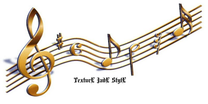 Texture Wall Music Gold