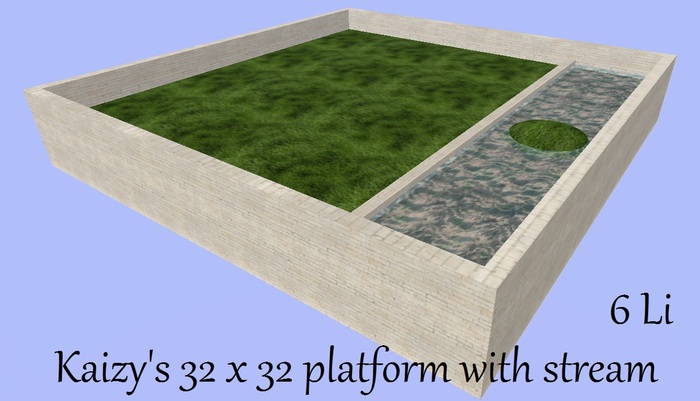 Kaizy's platform 32x32 White Bricks w/stream