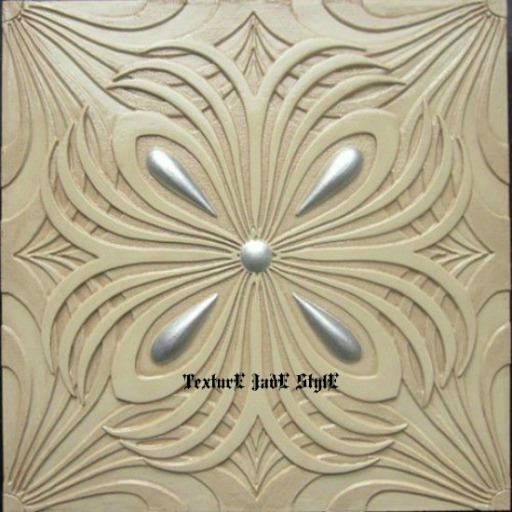 Texture Wall Image 3D Beige/Silver