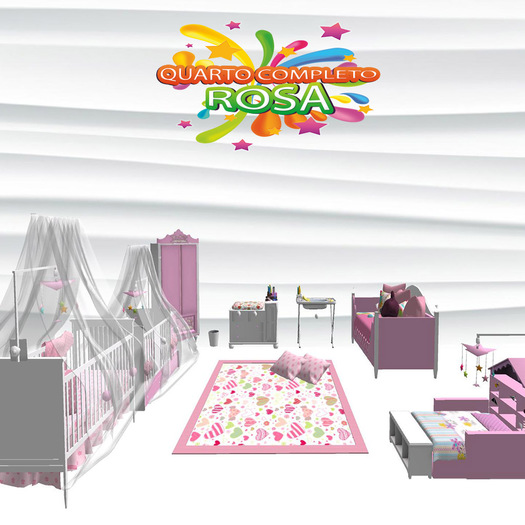 {BeBe BumBum} Quartinho Completo ROSA::BOX::