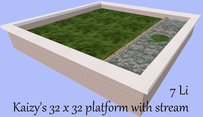 Kaizy's platform 32x32 Mushroom Siding w/stream