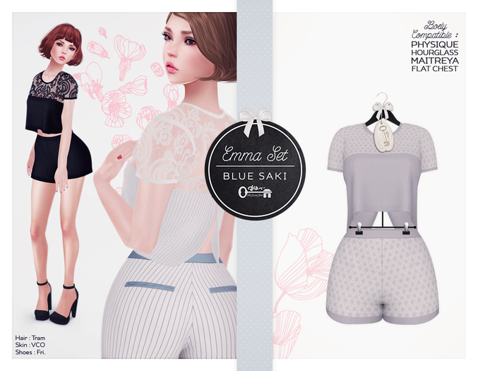 The Secret Store - Emma Set - Blue Saki