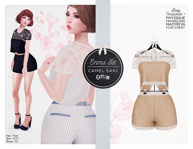 The Secret Store - Emma Set - Camel Saki