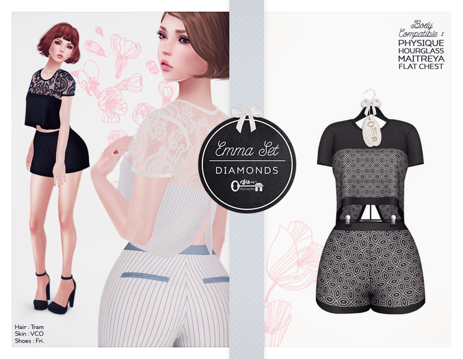 The Secret Store - Emma Set - Diamonds