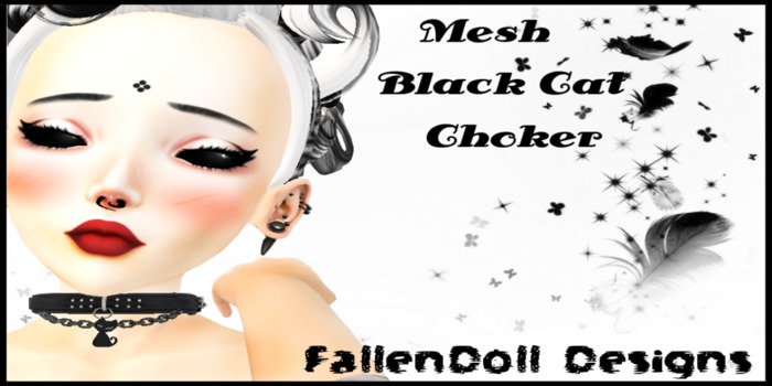 Cat Chain Choker ~Fallendoll Designs