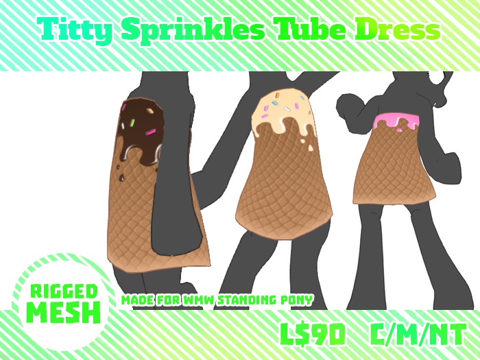 {FF} Titty Sprinkles Tube Dress BOXED