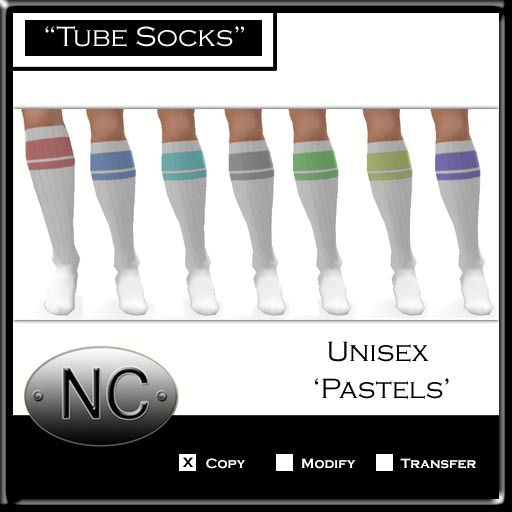 NC-7 Tube Socks-Unisex Pastels