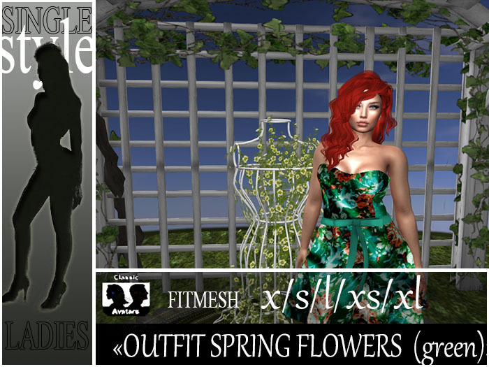 OUTFIT SPRING FLOWERS  (green)