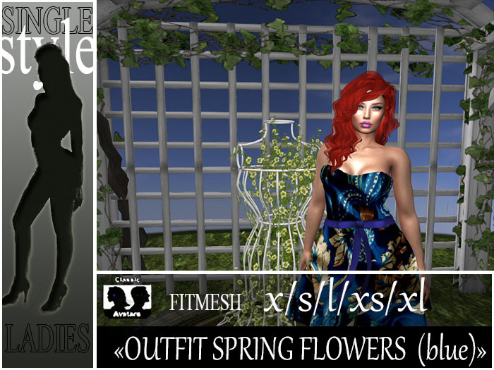 OUTFIT SPRING FLOWERS (blue)