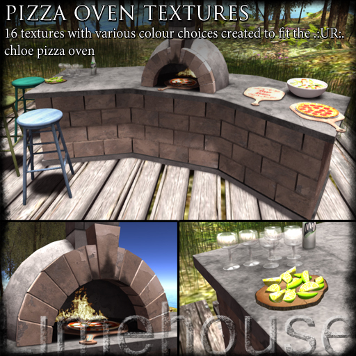 Pizza oven textures boxed