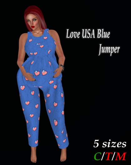 LLB-Love USA Blue Jumper