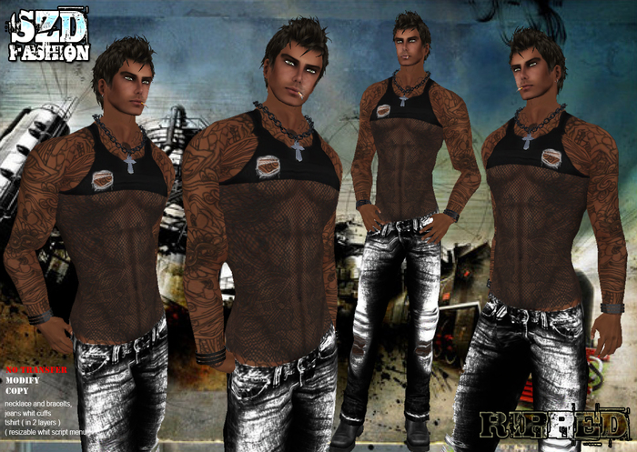 :SZD: Ripped  ( Man Outfit )