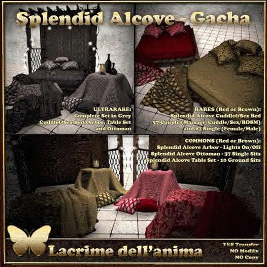 (BOX) Splendid Alcove Table Set - Brown