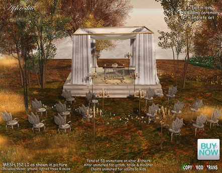 Second Life Marketplace Aphrodite Fall In Love Wedding