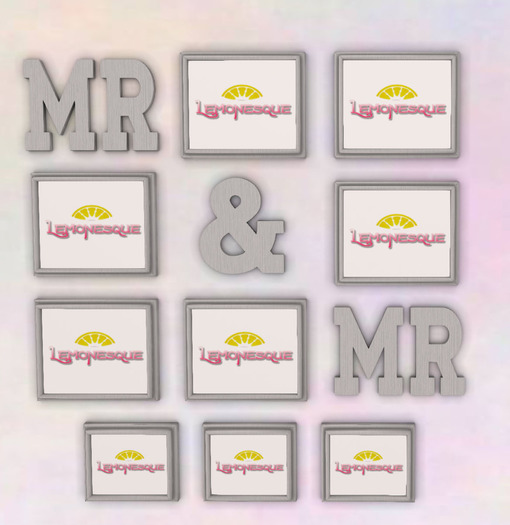 .::Lemonesque::. {White} MR & MR Two as One Frame
