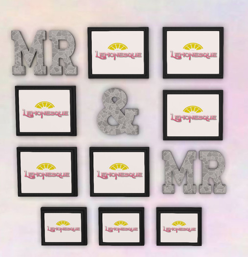 .::Lemonesque::. {Stone} MR & MR Two as One Frame