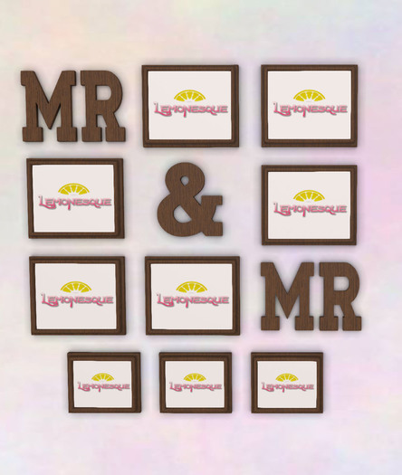 .::Lemonesque::. {Brown} MR & MR Two as One Frame