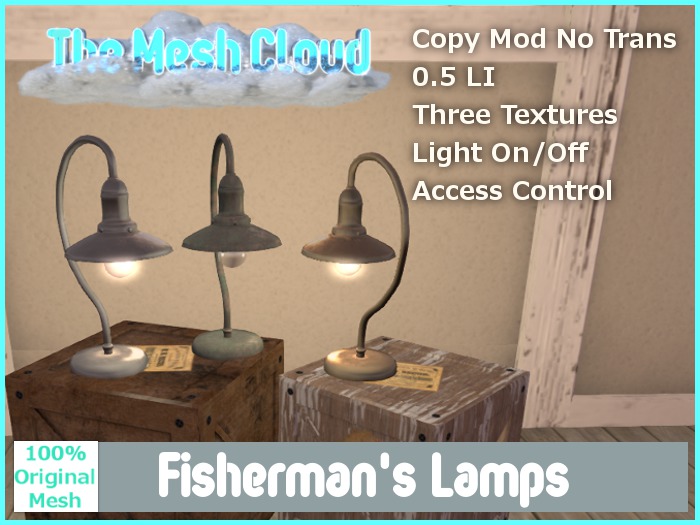 [TMC] Fishermans' Lamps Mesh w/ Three Textures 0.5 LI
