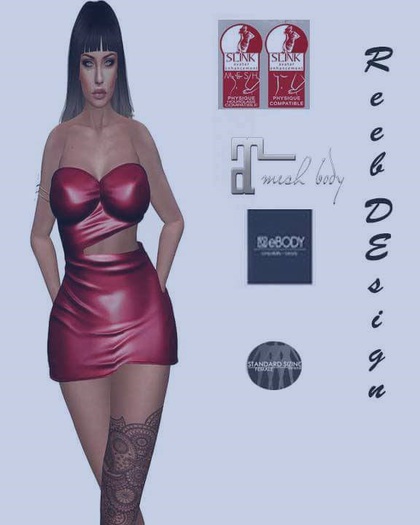 362 Reeb Design masal minidress Red