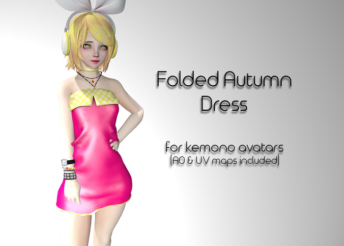 LMF Kemono Folded Autumn Dress