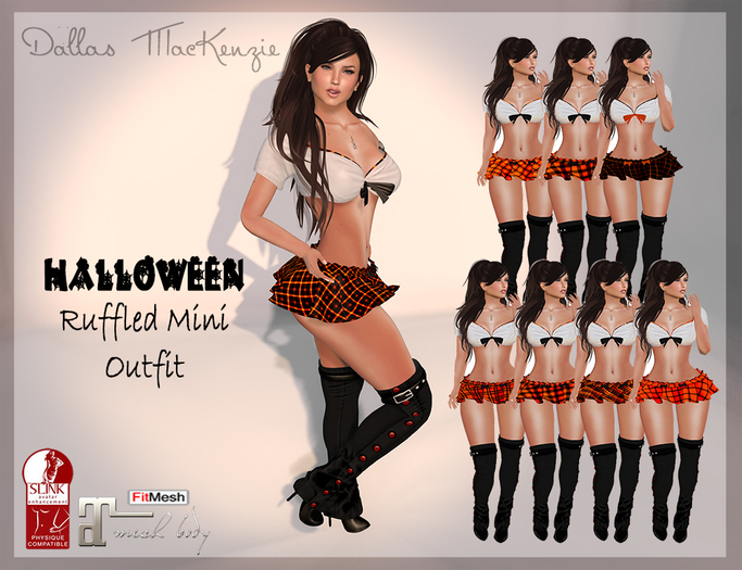 .::DM::. Halloween Ruffled Mini Outfit
