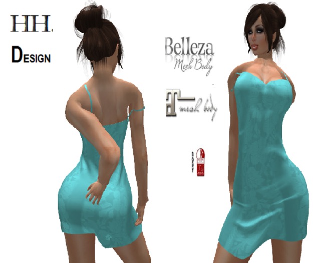 light blue dress BOX camila