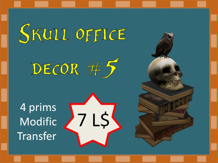 Skull office decor #5