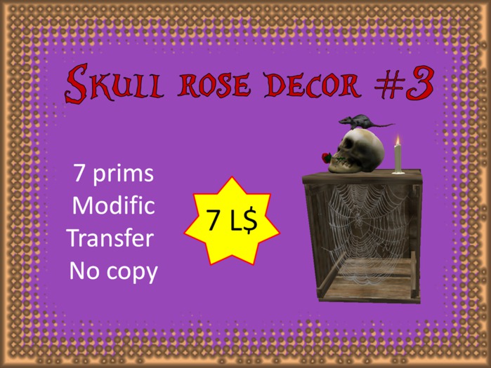 Skull rose decor #3