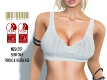 .:Bee:. MESH TankTop White - Slink Physic & Hourglass*ADD/WEAR*