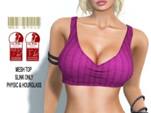 .:Bee:. MESH TankTop Pink - Slink Physic & Hourglass *ADD/WEAR*