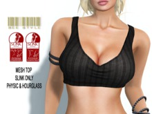 .:Bee:. MESH TankTop Black - Slink Physic & Hourglass *ADD/WEAR