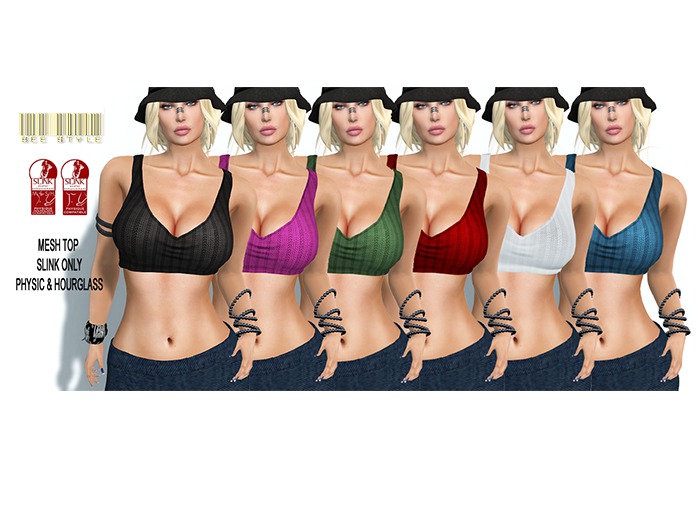 .:Bee:. MESH TankTop - Slink FATPACK *ADD/WEAR*