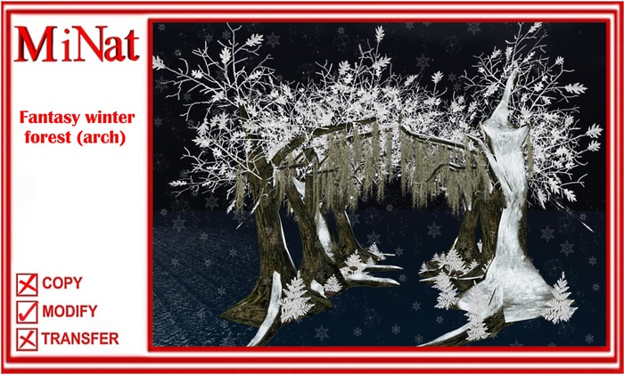 MiNat Fantasy winter forest (arch)