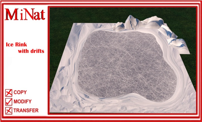 MiNat Ice Rink with drifts