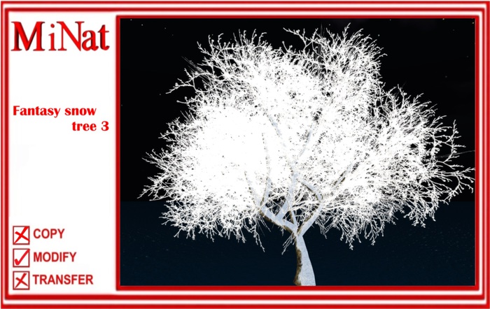 MiNat Fantasy snow tree 3