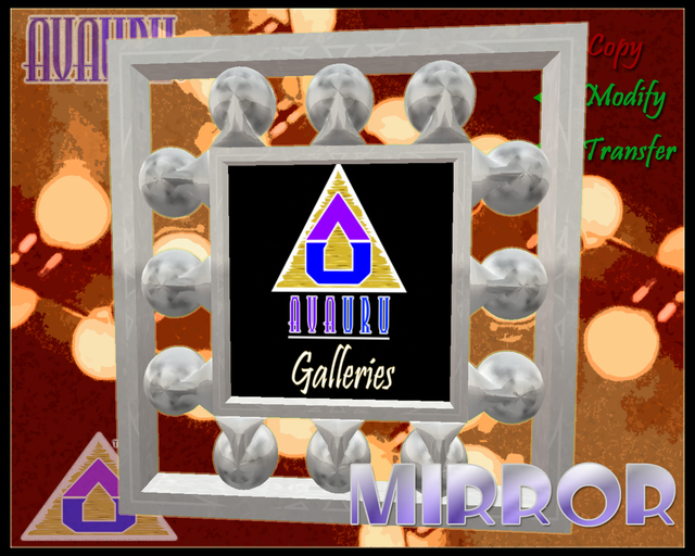 Mirror Picture Frame - Snow Web 