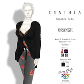 Prism Cynthia Sweater & Leggings Outfit by Jezzixa in Orange BOM, 5 Standard Sizes
