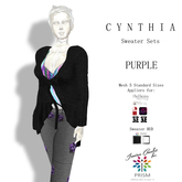 Prism Cynthia Sweater & Leggings Outfit by Jezzixa in Purple BOM, 5 Standard Sizes
