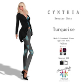Prism Cynthia Sweater & Leggings Outfit by Jezzixa in Turquoise BOM, 5 Standard Sizes