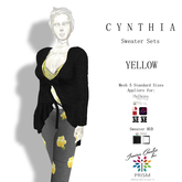 Prism Cynthia Sweater & Leggings Outfit by Jezzixa in Yellow BOM, 5 Standard Sizes
