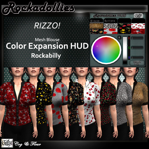 C&F Rizzo Blouse Expansion HUD - Rockabilly