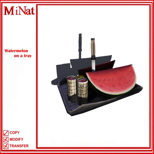 MiNat Watermelon on a tray