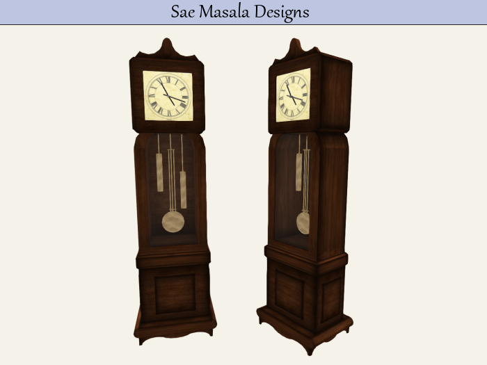 Vintage Grandfather Clock 4 LI Mesh Works With Any Time Zone Antique Low Land Impact