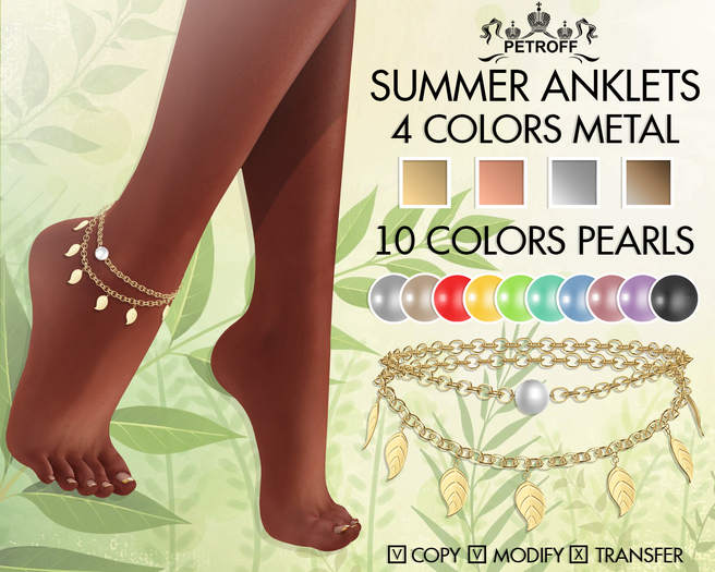 *PetroFF* Summer Anklets