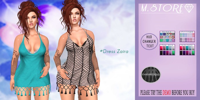 :::M.STORE::: Dress Zaira [HUD CHANGER TEXT]