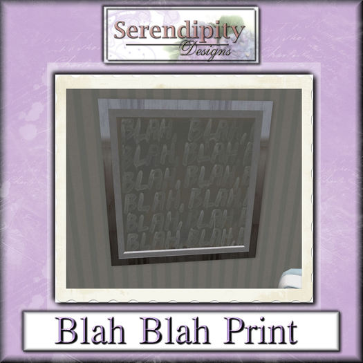 Serendipity Designs - Lila LR - Blah Blah Painting