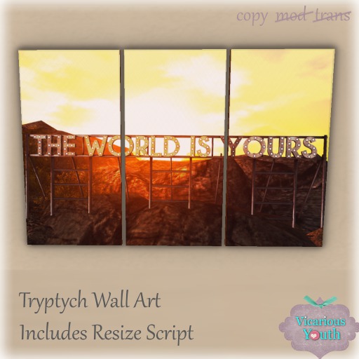 {V*Y} Tryptych - The World Is Yours (resize)