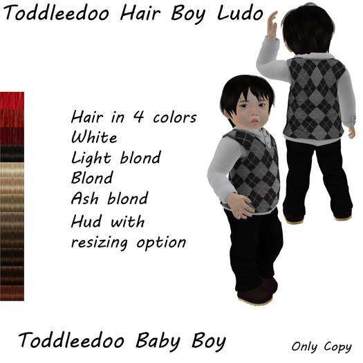 Toddleedoo Hair Boy Ludo Blond
