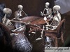 Skeletons playing cards sales 1